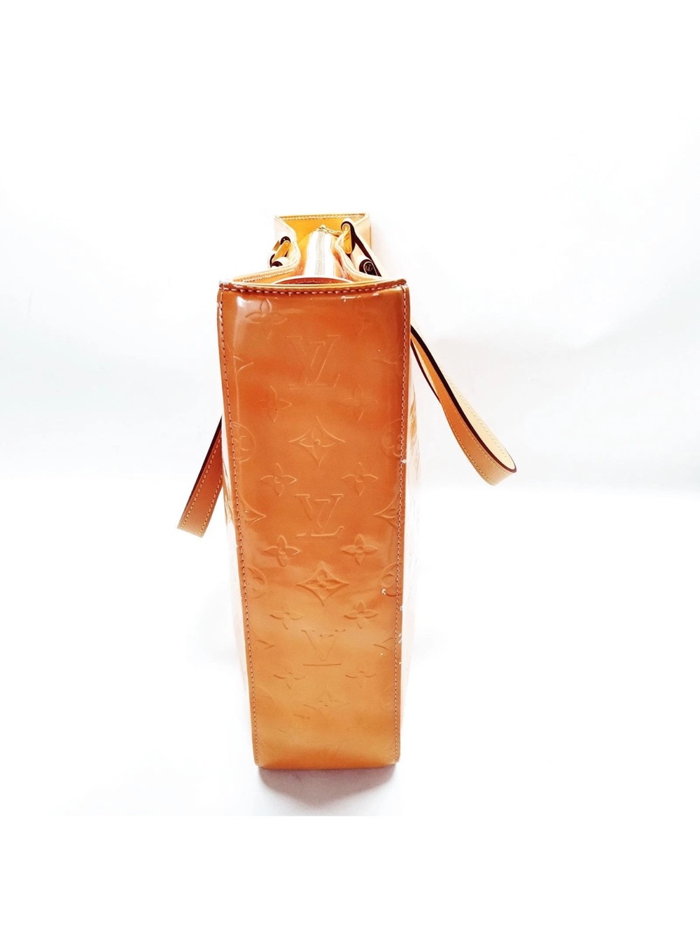 Louis Vuitton Amber Patent Monogram Tote - Picture 3 of 14